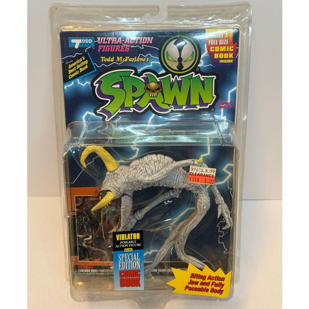 SPAWN VIOLATOR Action Figure Plus Special Edition Comic Book NEW IN BOX